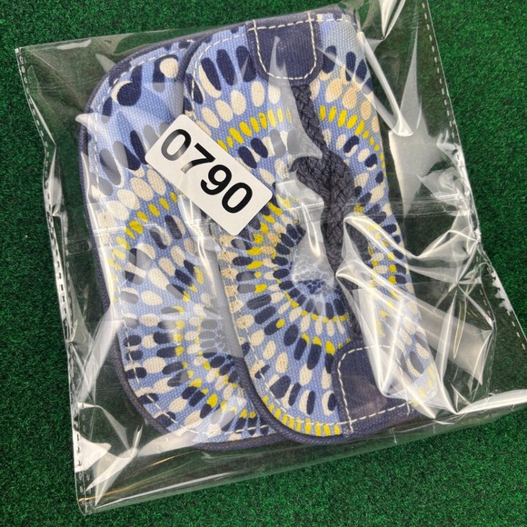 Vera Bradley Zip ID Case Wallet Coin Purse Blue Yellow Floral - Picture 7 of 7